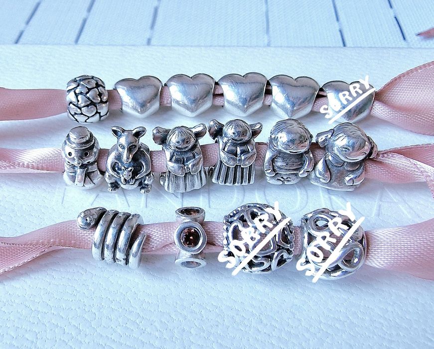 Contas Pandora Coração Canguru Menina Menino Anjo Boneco de Neve