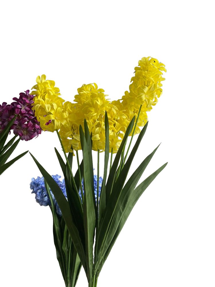 BUKIET HIACYNT-6 KOLORÓW-kwiat sztuczny(cena za 1 bukiet)