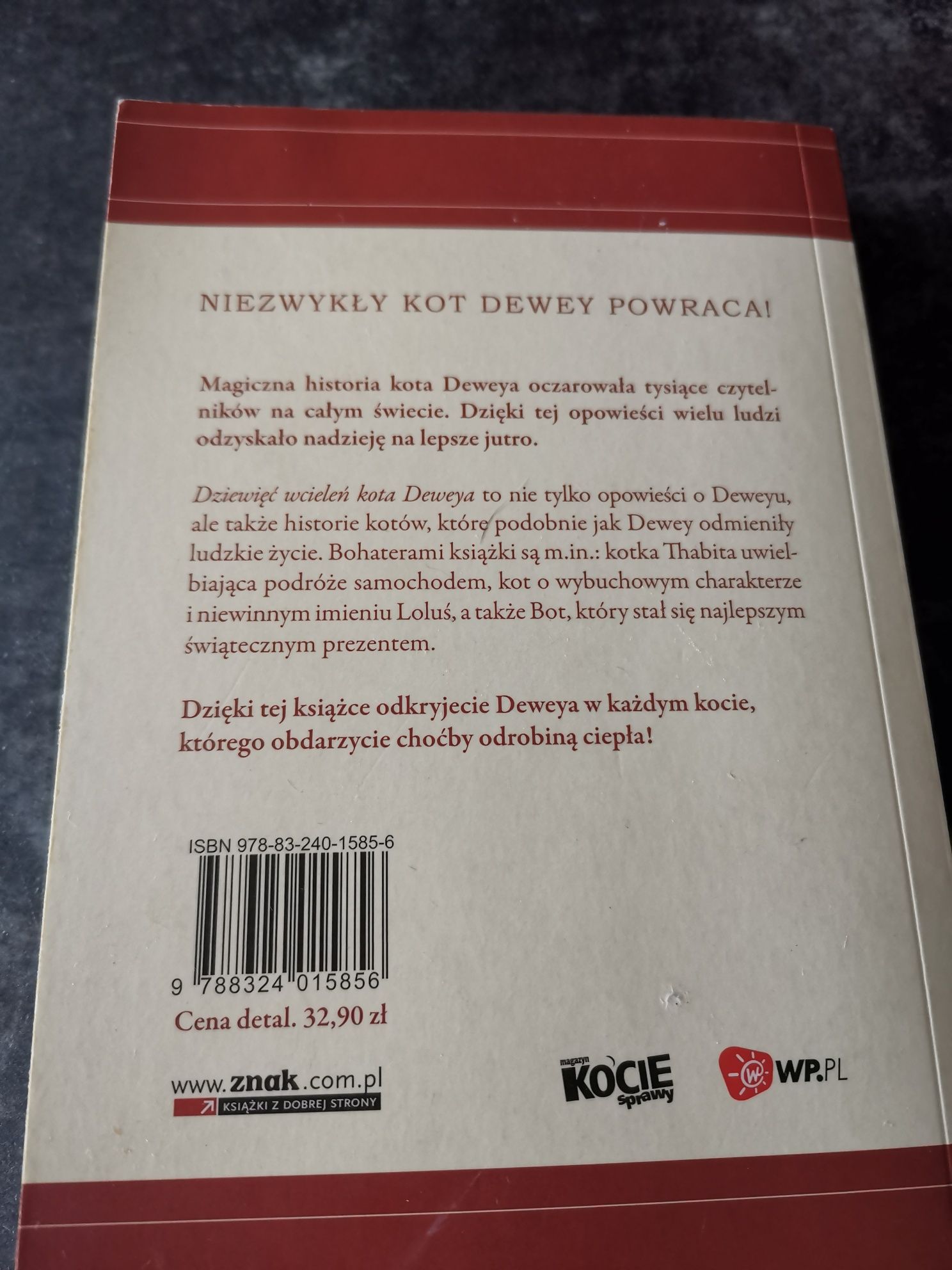 Dziewięć wcieleń kota Deweya książka