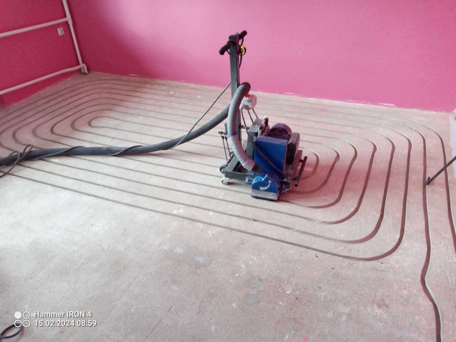 Frezowanie pod ogrzewanie podłogowe