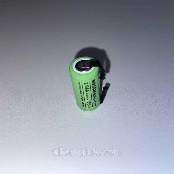 Аккумулятор технический с лепестками BOSSMAN Ni-MH 2/3AA 1,2V 750mAh