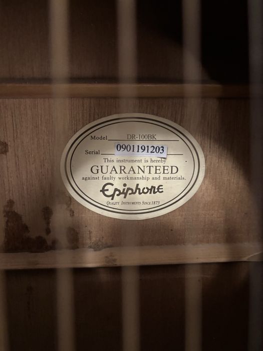 Gitara akustyczna Epiphone DR-100BK