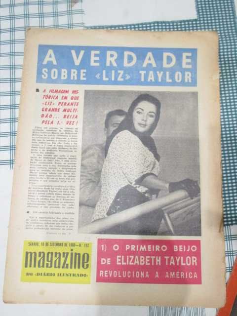 Elizabeth Taylor II revistas Lyz Lis antigas portuguesas