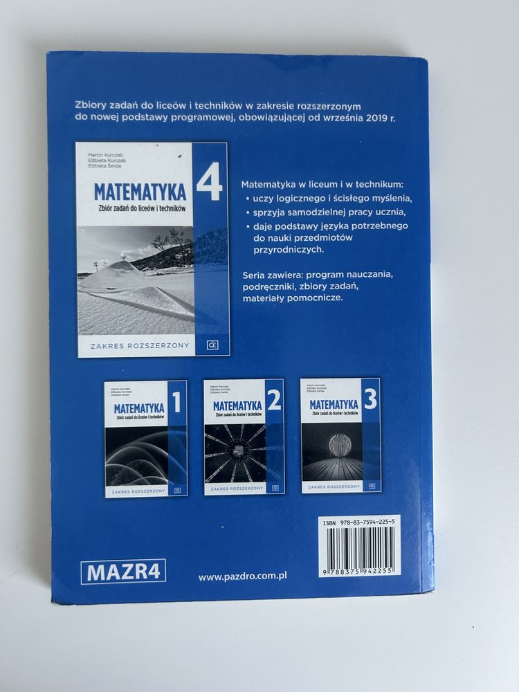 Matematyka zbior zadan 4 zakres rozszerzony