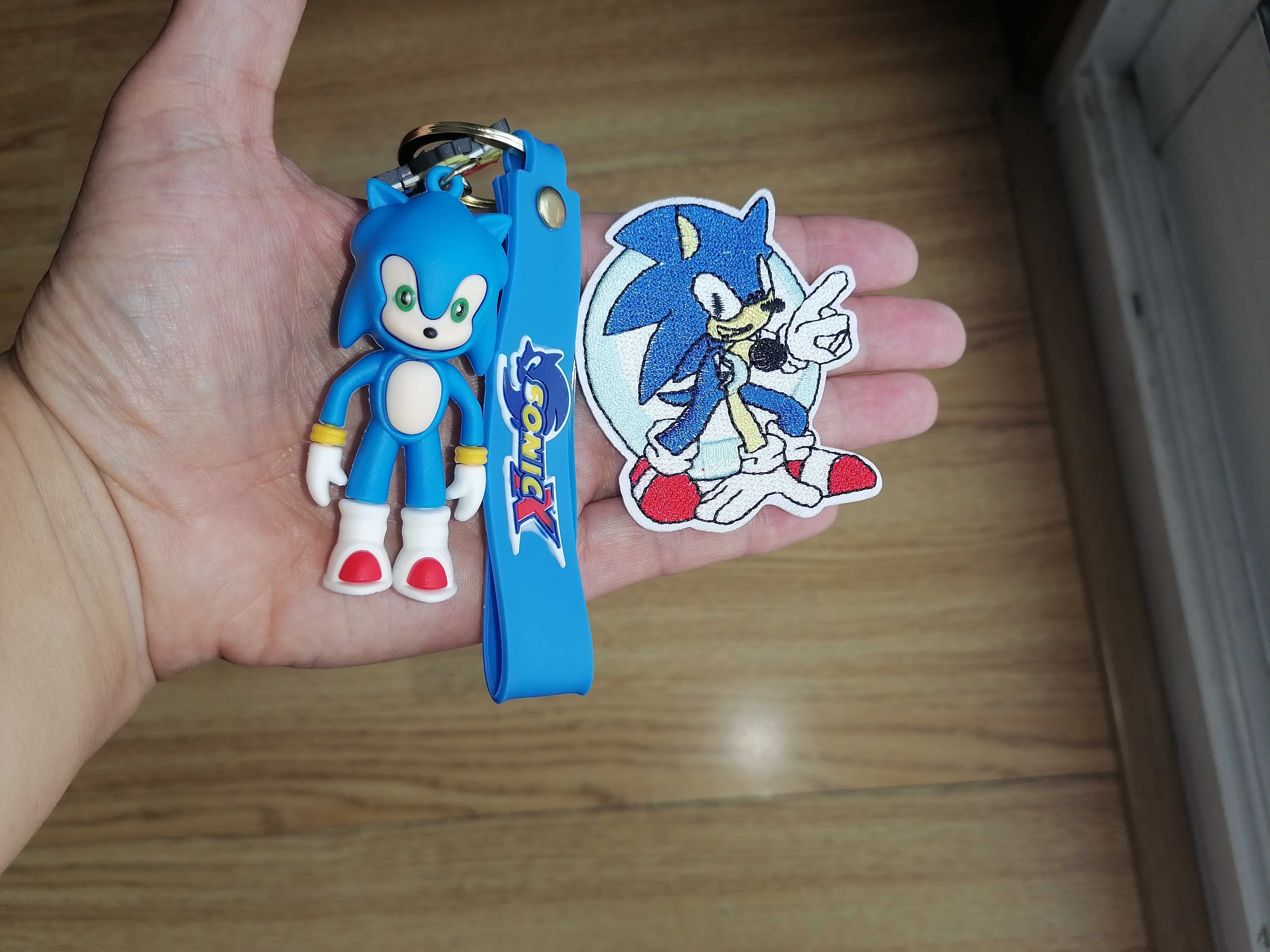 Sonic Patch mais Porta-chaves 3D