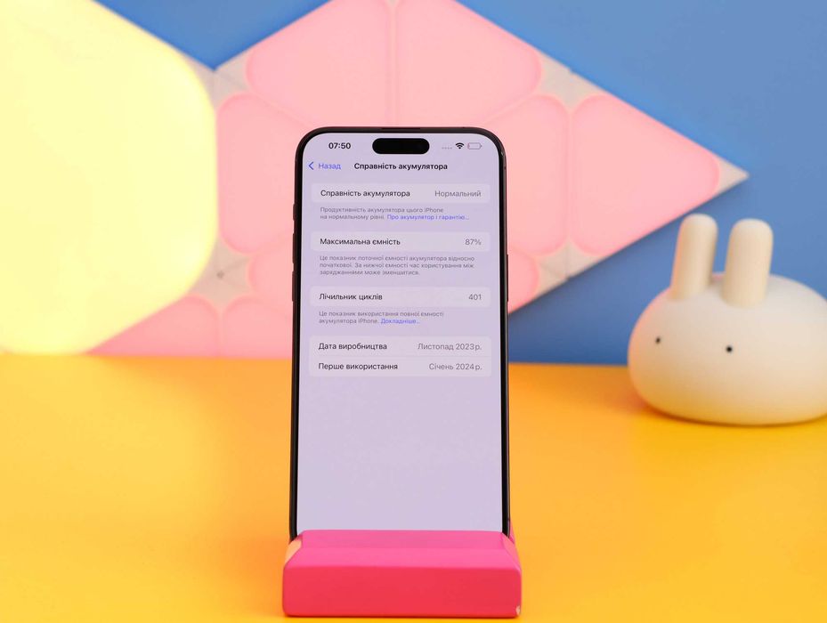 Смартфон Apple iPhone 15 Pro Max 256GB Black (150843) Б/У З ГАРАНТІЄЮ