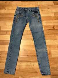 Skiny jeansy nowe Turcja 140 cm