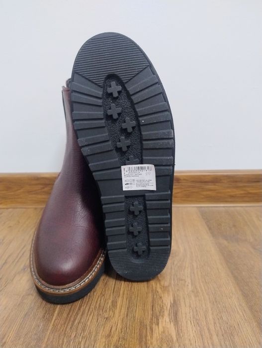 Botki Clarks Burgundowe