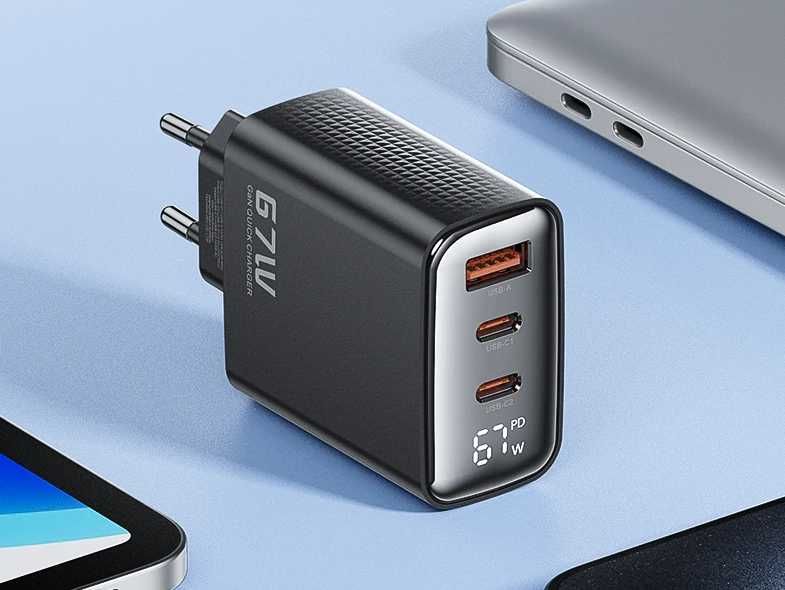 Toocki 67W GaN з дисплеєм блок живлення Гарантія