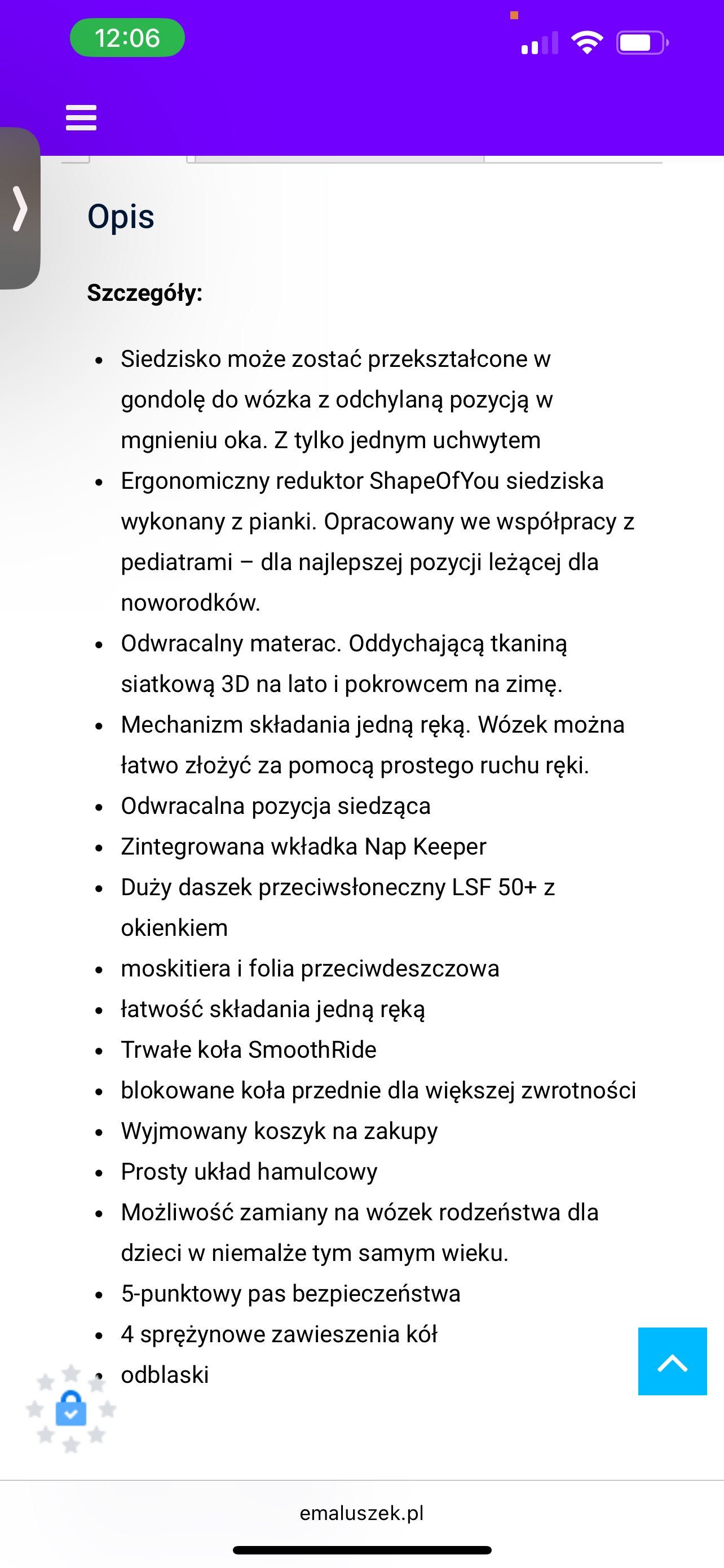 Wózek maxi Cosi Lila czerwony