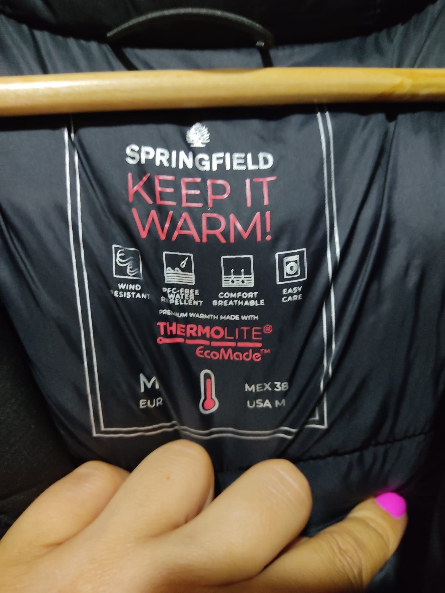 Parka curta térmica alcochoada - Springfield