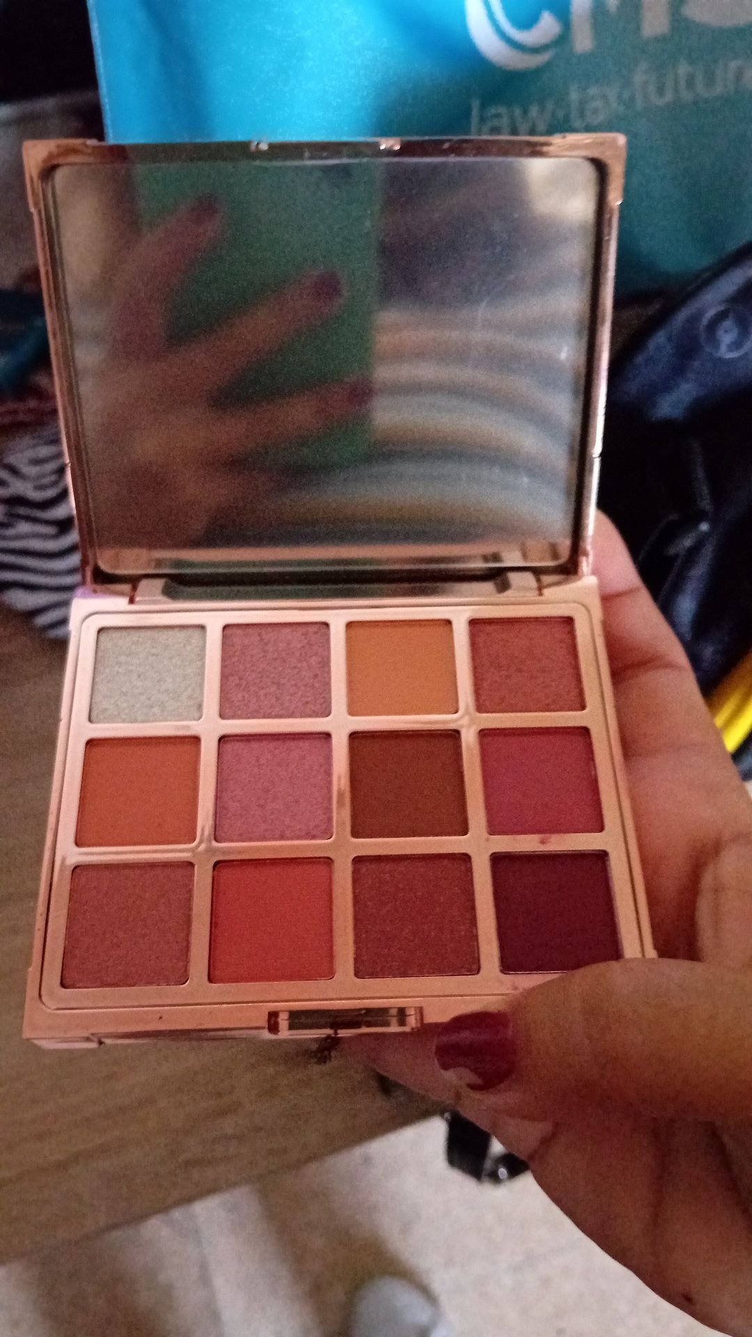 Palete de cores de olhos