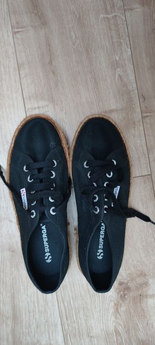 SUPERGA plataforma em juta . Tam 38