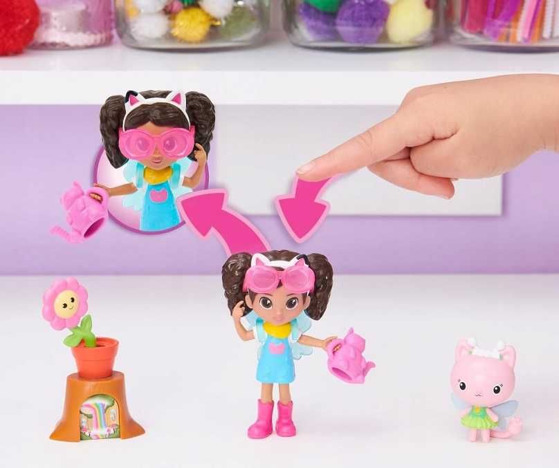 Gabby's Dollhouse Koci Domek Gabi Zestaw Figurki, Ogród-Garden