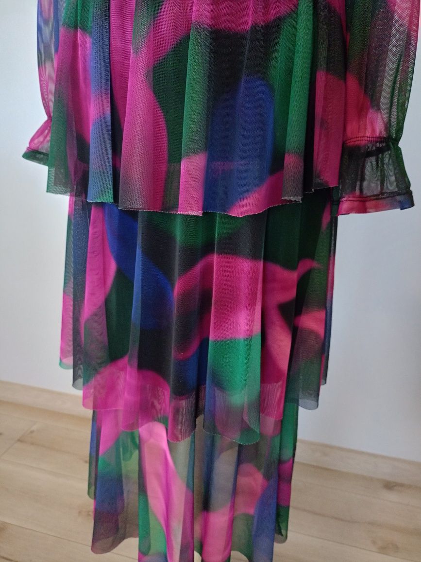 Suknia Maxi tiulowa