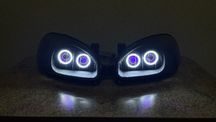 Фары ланос тюнинг, 2 линзы, Bmw стиль