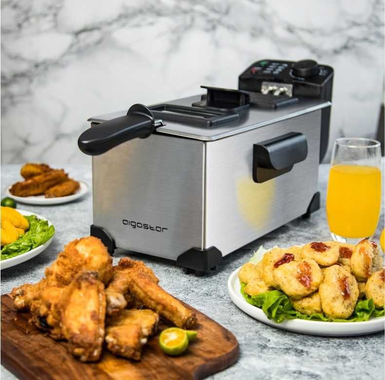 NOWA Frytkownica Aigostar 3-litrowa 2200W SMACZNE FRYTKI Gwarancja!