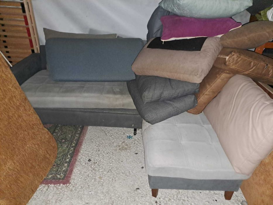 narożnik rozkładany z funkcją spania - możliwy transport