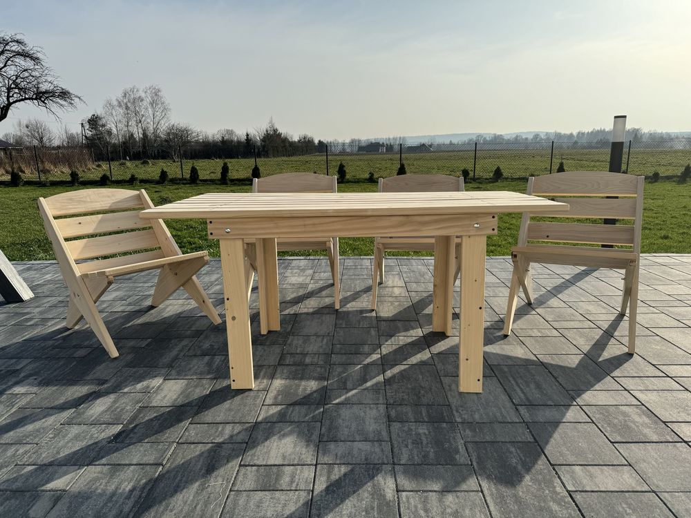 Meble ogrodowe stół i krzesła