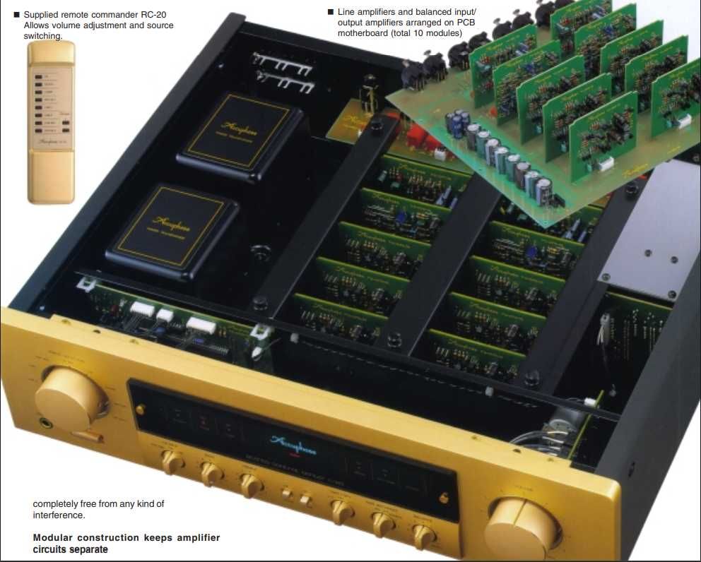 Accuphase C-245 Przedwzmacniacz z pilotem, XLR, oryginalne pudło