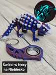 Keyspinner + Świecący Ankylozaur 2w1- KeyRambit KeyFlipper Druk3d