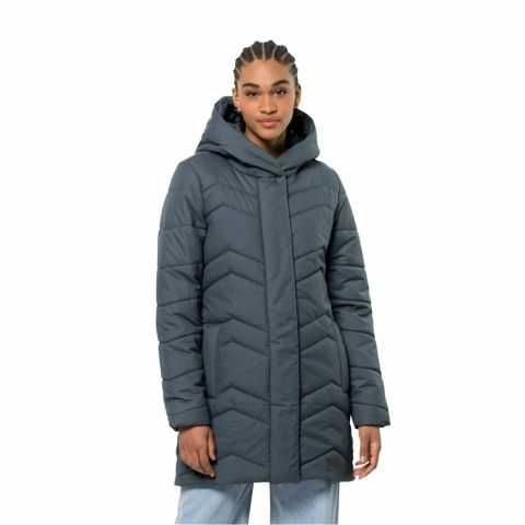 Damski płaszcz zimowy Jack Wolfskin KYOTO COAT W slate blue - XL NOWE