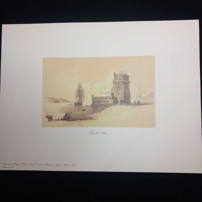 Gravura da Torre de Belém