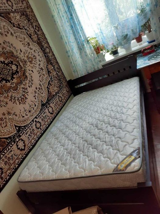 В НАЯВНОСТІ! Ліжко посилене дерев'яне односпальне, двоспальне