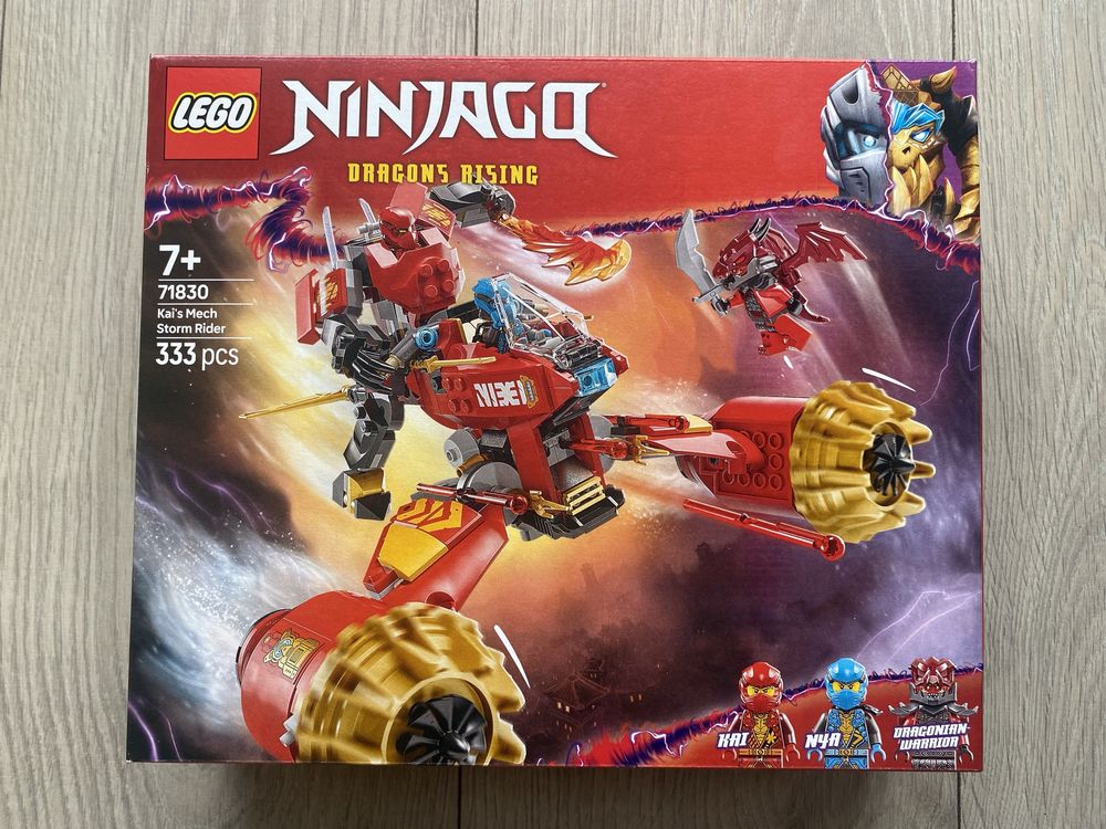 Nowe LEGO Ninjago Burzowy jeździec-mech Kaia 71830