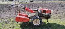Mr800d mitsubishi jednoosiowy traktor glebogryzarka Dzik diesel + pług