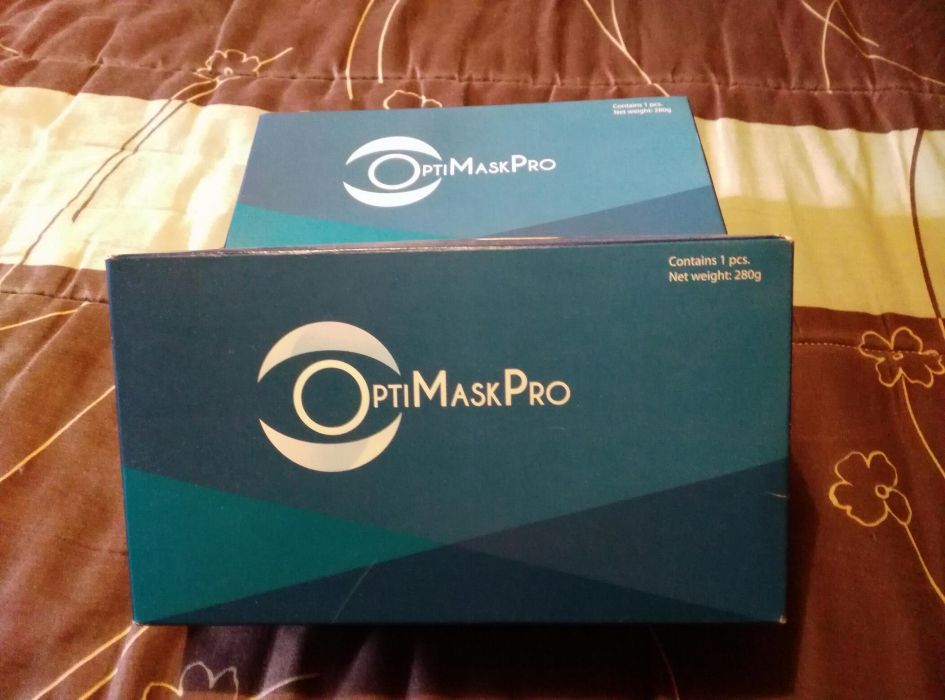 OptiMaskPro Novo em caixa