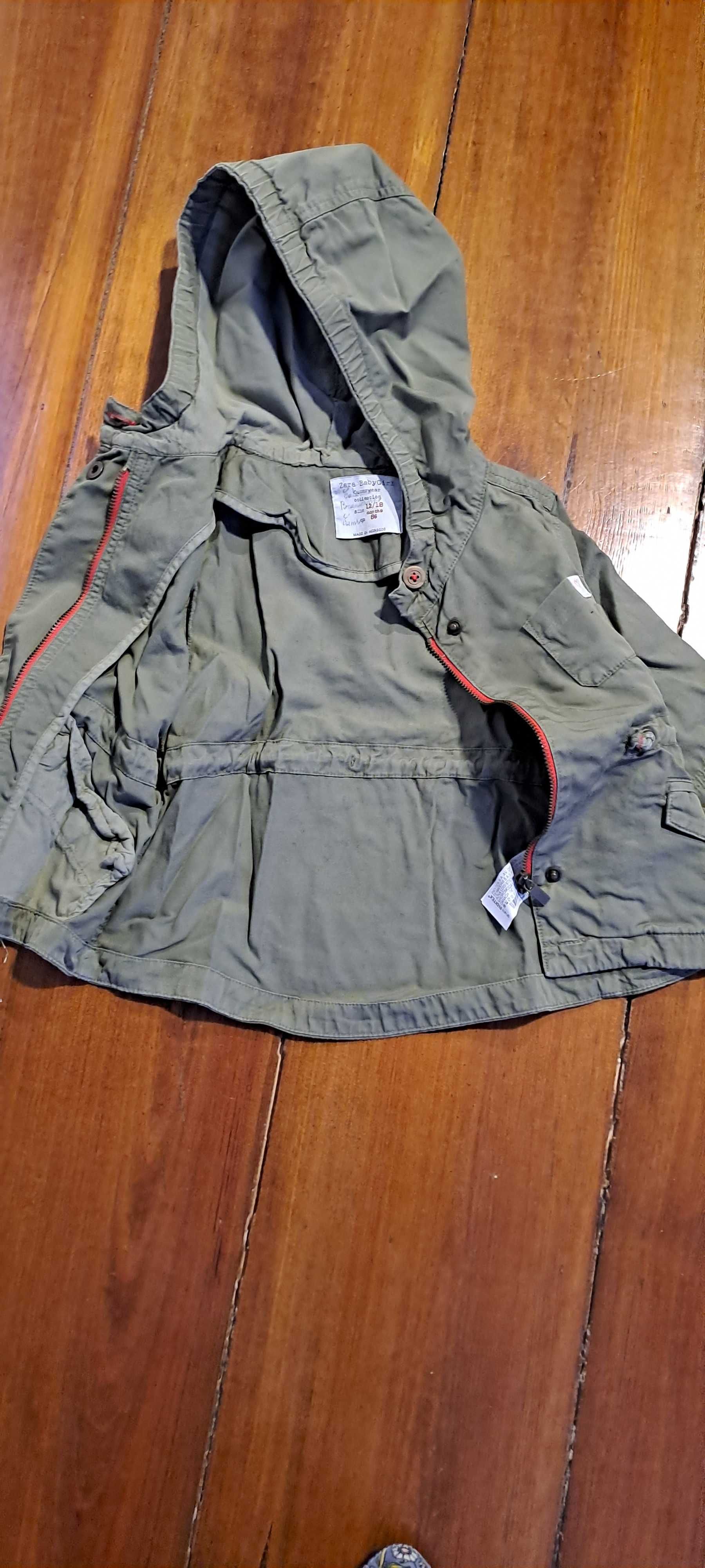 Parka verde tropa Zara 86 cm