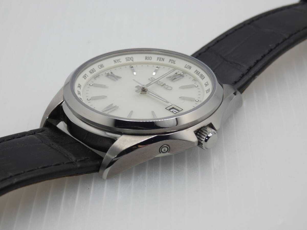 Мужские часы Seiko Solar SBTM295 титан радиоконтроль сапфир Japan made
