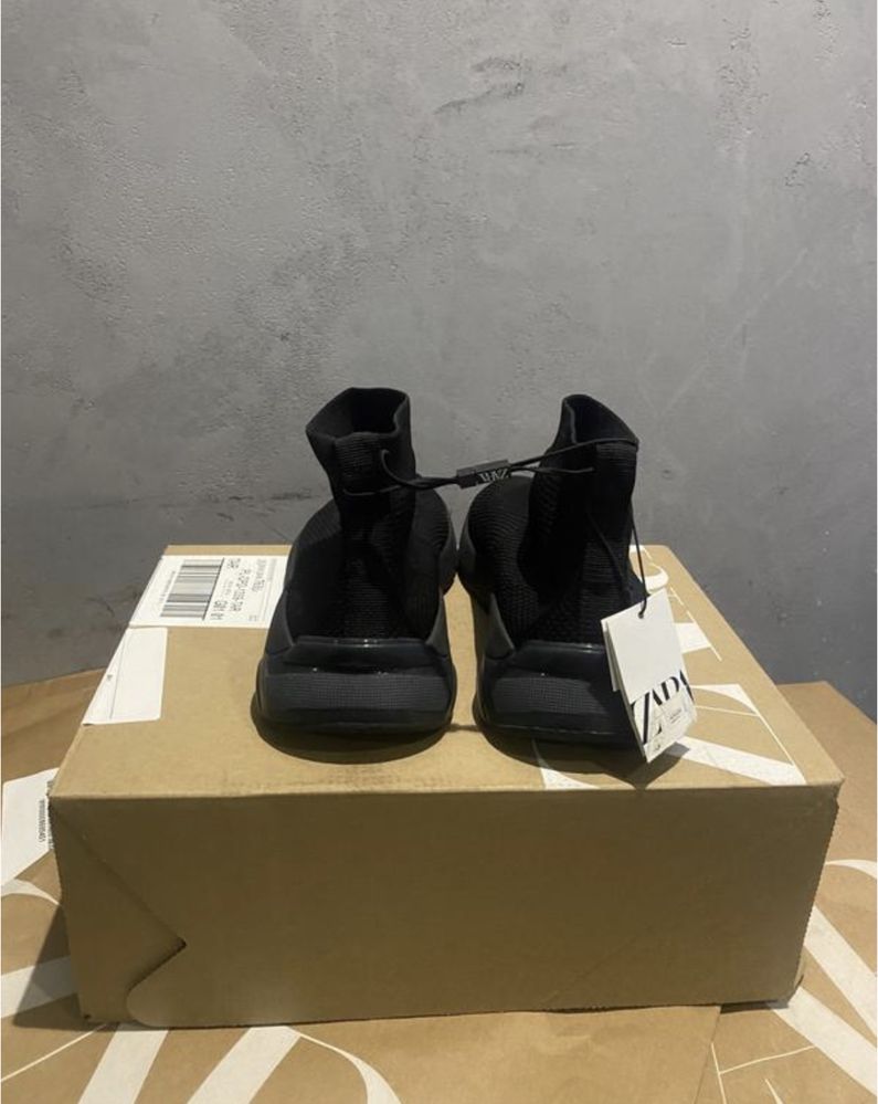 Текстильные кеды Zara man в стиле balenciaga socks