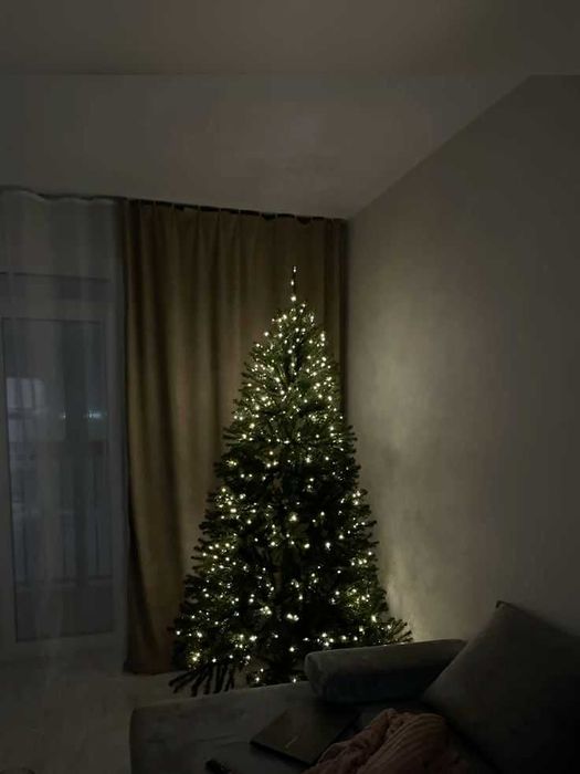 Мішура, хвойна лапа, Гірлянда Роса новорічна, на ялинку. Гирлянда