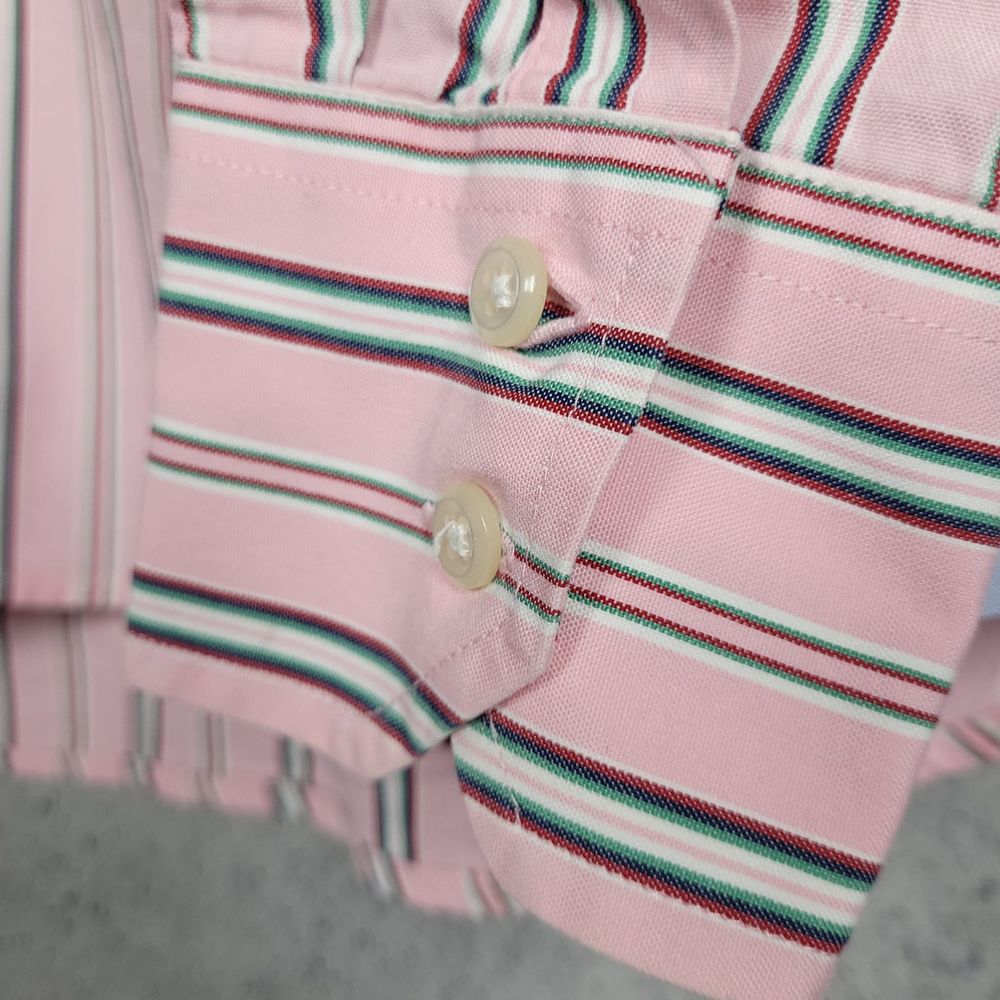 Koszula Tommy Hilfiger w paski różowa, tommy hilfiger striped shirt