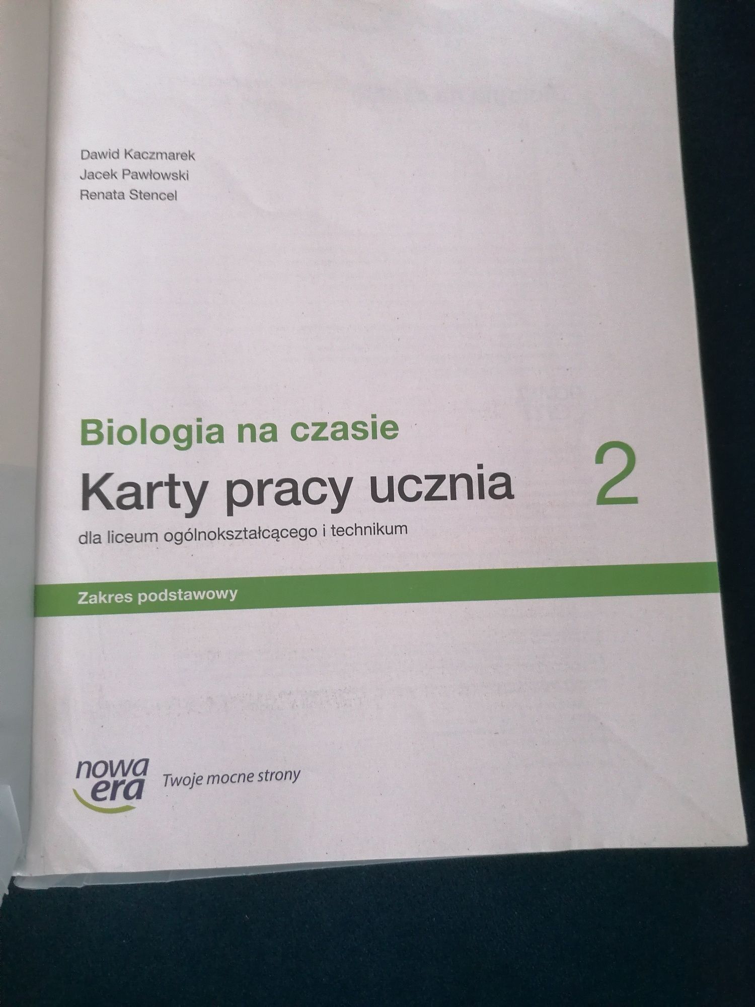 Biologia na czasie 2 Podręcznik i karty pracy Zakres podstawowy