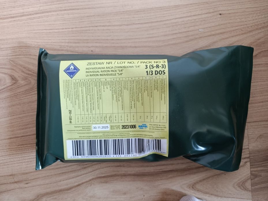 Racja żywnościowa S-R 3