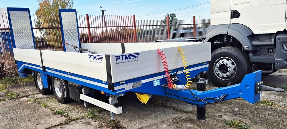 PTM PT1803  PTM, Przyczepa tandem, Przewóz koparek, laweta, Autopomoc