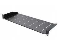 Półka RACK Eco stała czarna 19" 1U 200 mm Perforowana jakość StalFlex