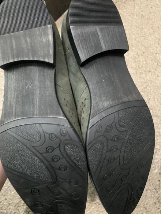 Нові туфлі чоловічі з натуральної замші з перфорацією р.44