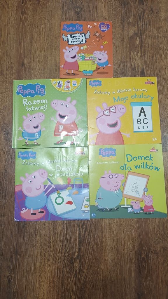 Zestaw książeczek dla dzieci Świnka Peppa 5 sztuk