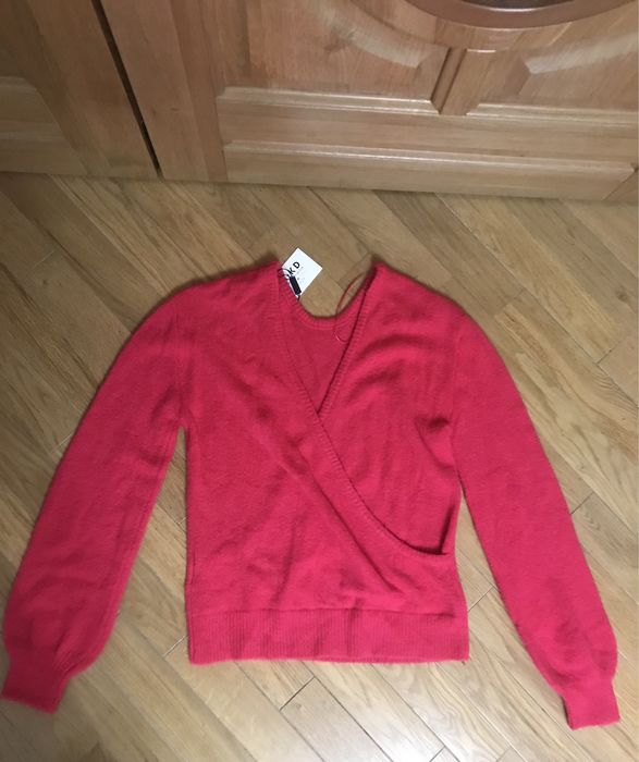 Нова кофта на запах у кольорі фуксія