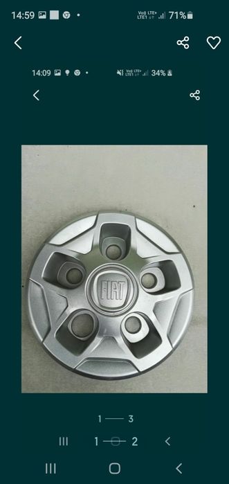 Fiat Ducato kołpaki dekle 15 cala nowy wzór oryginał