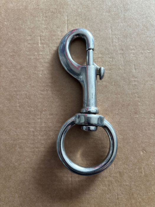 Karabinek pojedynczy krętlik 120 mm