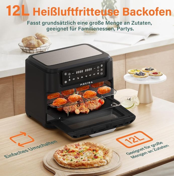 МУЛЬТИПІЧ MECIGA 3в1 з двома камерами | Аерофритюрниця