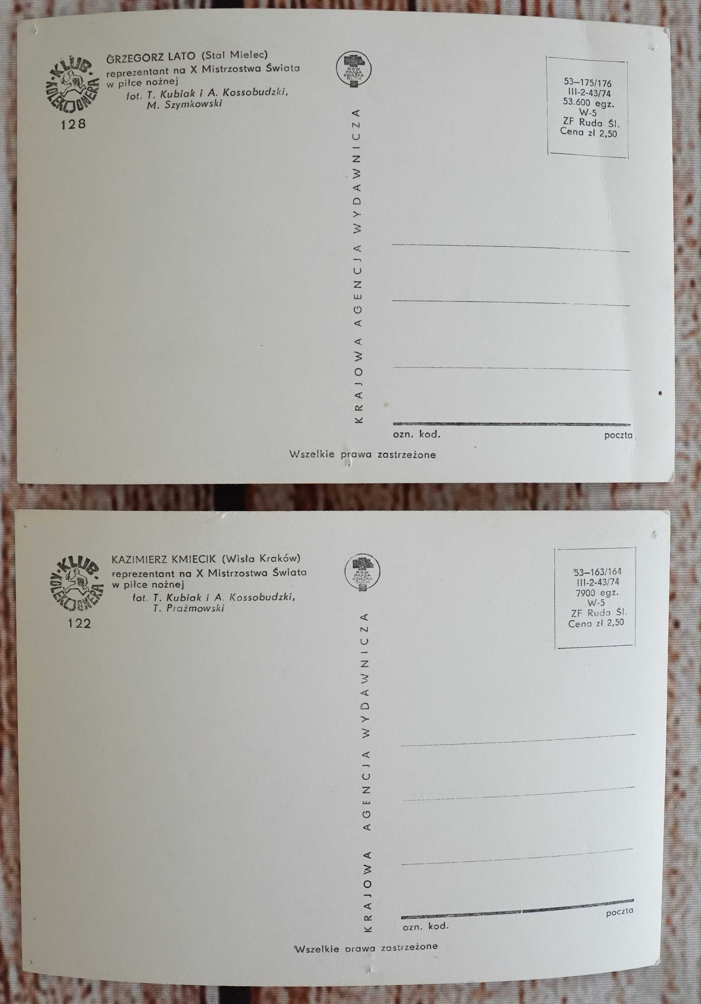 Grzegorz Lato Kazimierz Kmiecik Stal Mielec Wisła Kraków Polska 1974