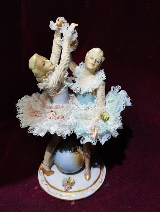 Балерины на вершине Успеха, 23 см, 30е гг ХХв, Fasold&Stauch, Германия