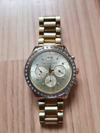 Zegarek damski Michael Kors 6187 z kryształkami Swarovskiego złoty