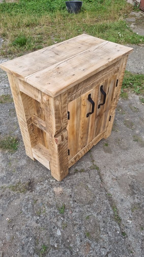 Szafka pod umywalkę stare drewno